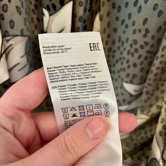 Only Olive Floral Duster Jacket with Tie - Picture 5 of 6